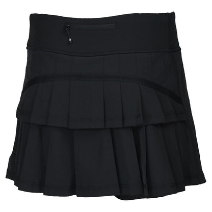 Womens Performance Tennis Skort Black Womens Apparel PADDLETEK S