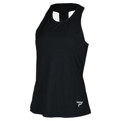 Womens Performance Tennis Tank Black Womens Apparel PADDLETEK S