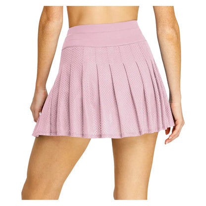 Women`s Kelli 14.5 Inch Pleated Pickleball Skort Lavender Mist SPIN-IT
