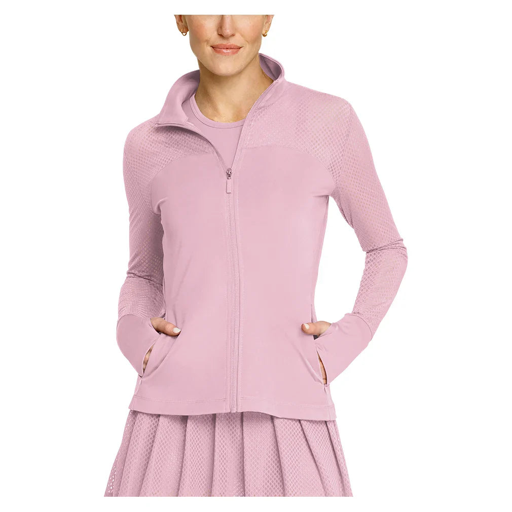 Women`s Caryn Full Zip Pickleball Jacket Lavender Mist SPIN-IT