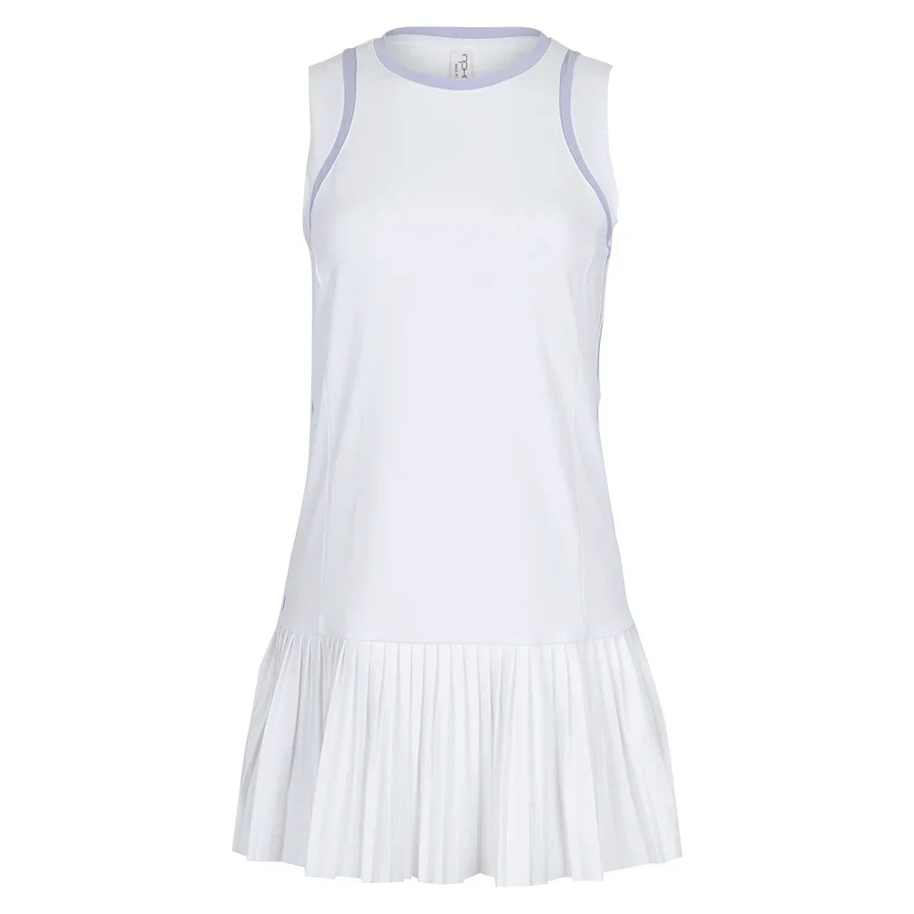Women`s Elle Tennis Dress White and Cosmic INPHORM XS