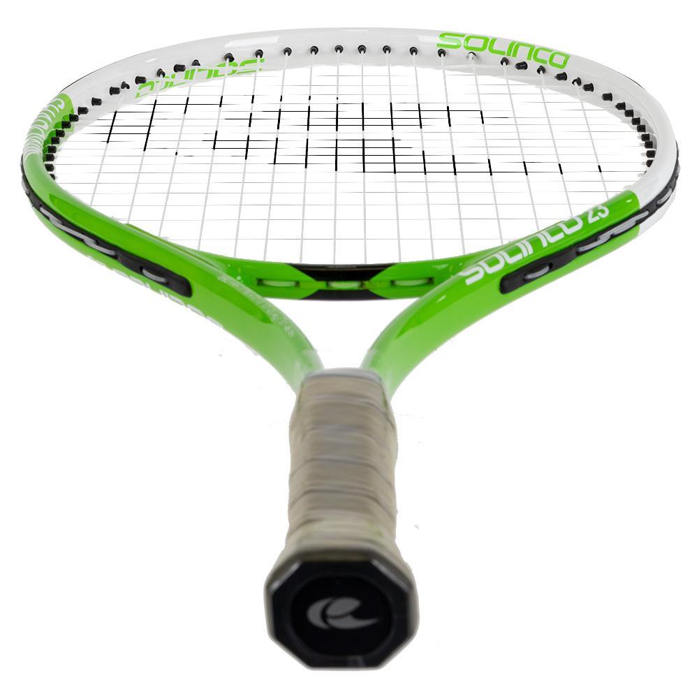 SHADOW 23 Inch Aluminum Junior Racquet White and Green Racquets SOLINCO