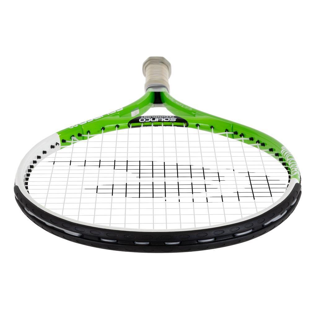 SHADOW 23 Inch Aluminum Junior Racquet White and Green Racquets SOLINCO