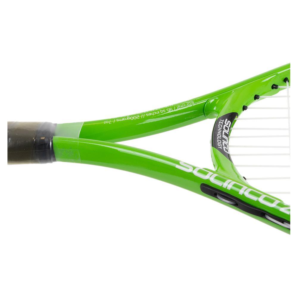 SHADOW 23 Inch Aluminum Junior Racquet White and Green Racquets SOLINCO