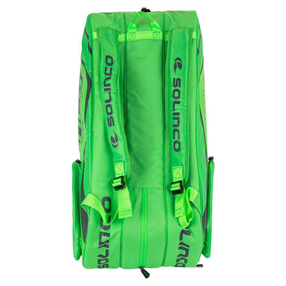 15-Pack Tour Tennis Racquet Bag Full Neon Green Shop By Player SOLINCO