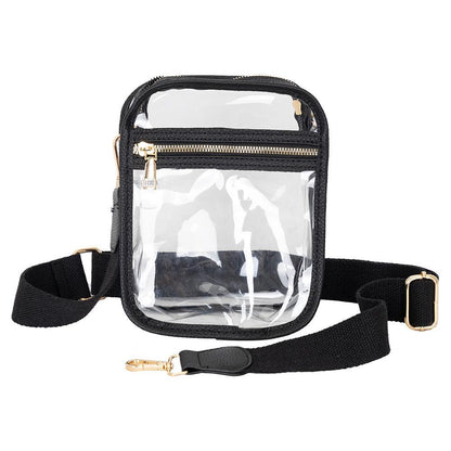 Clear Crossbody Bag Black Bags MAYVAK