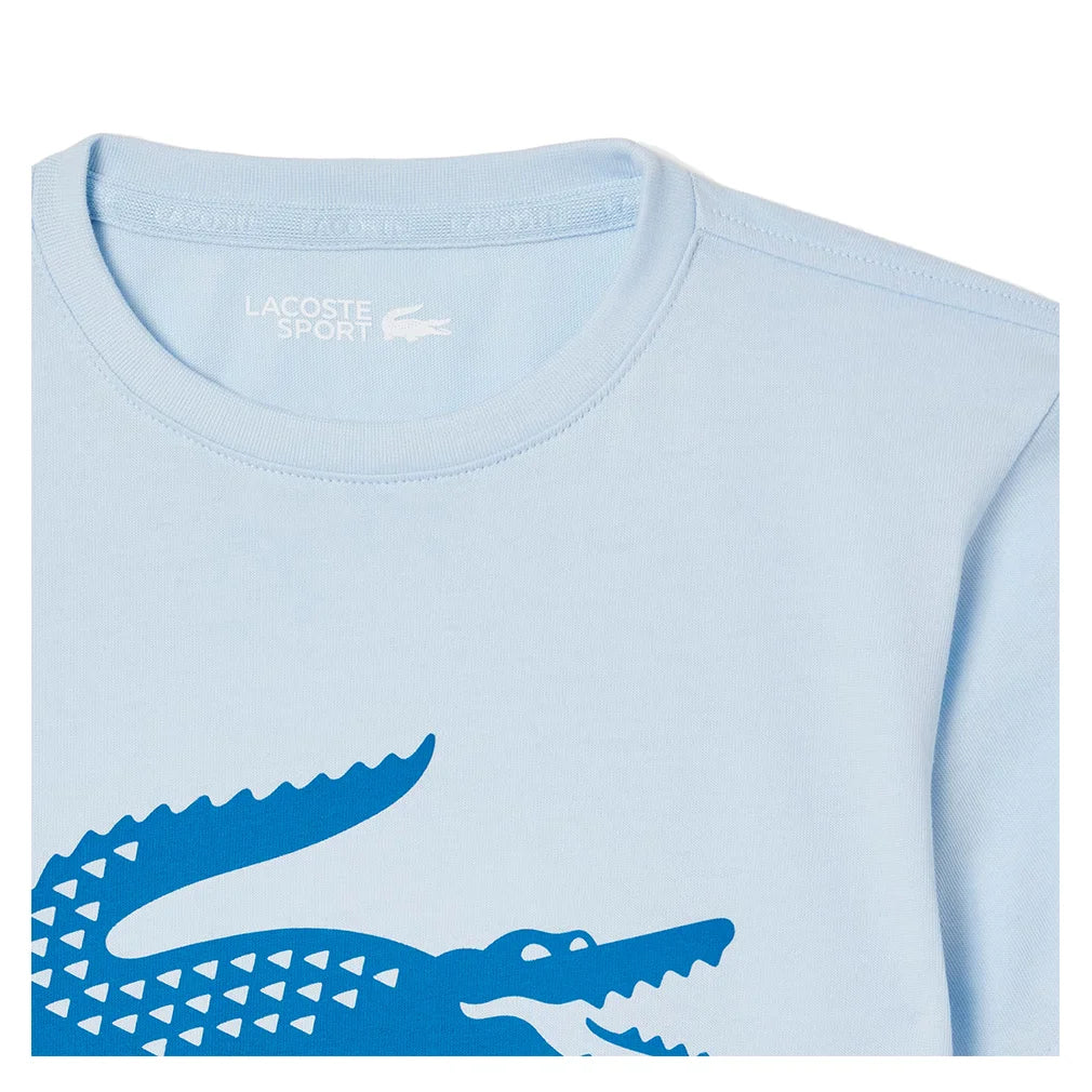 Boys' Oversized Croc Tennis Top Rill and Gipsy Blue LACOSTE