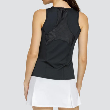 Women's Eudora Tennis Tank Onyx Womens Apparel TAIL S