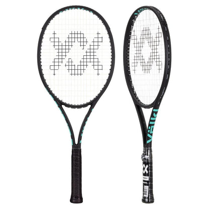 Team Speed Prestrung Tennis Racquet Black and Turquoise Racquets VOLKL