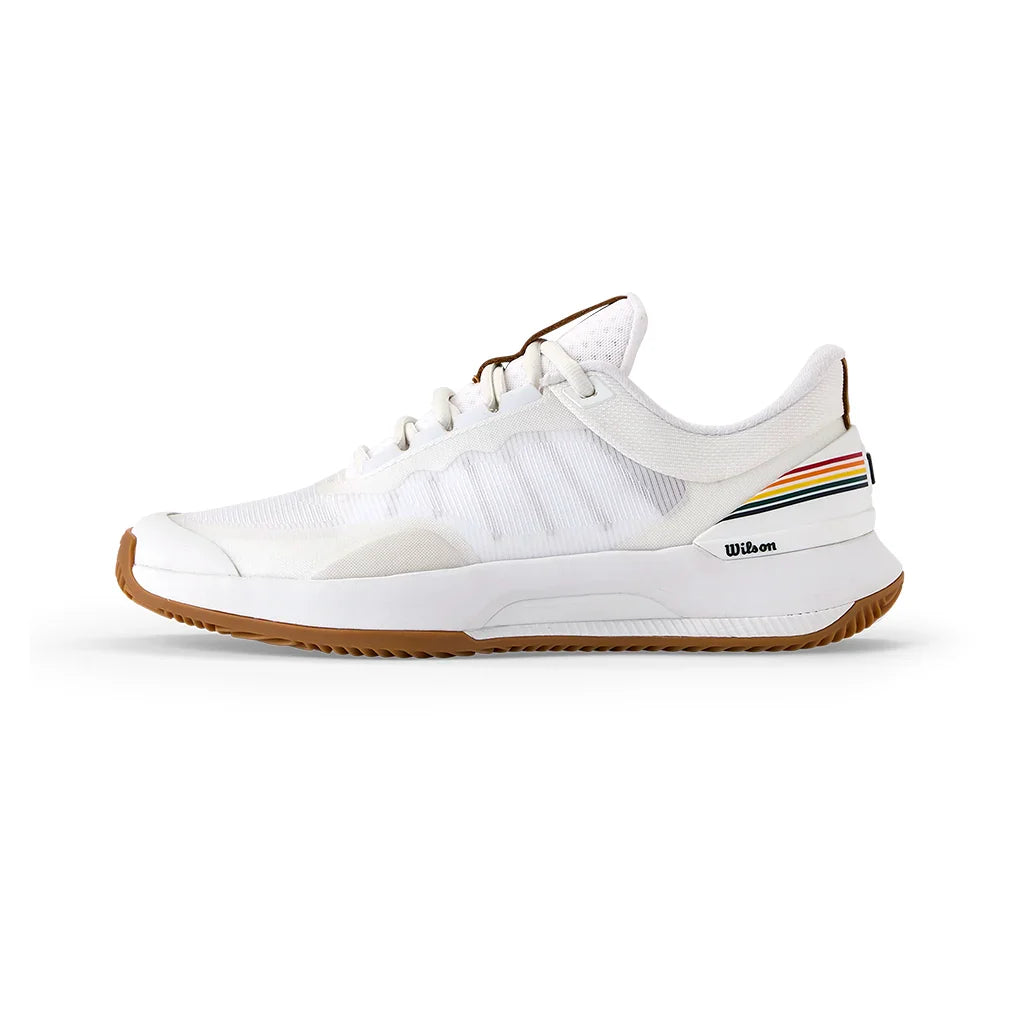 Women`s Intrigue Tour Clay RG Tennis Shoes White and Bone Brown WILSON
