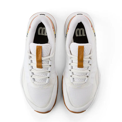 Women`s Intrigue Tour Clay RG Tennis Shoes White and Bone Brown WILSON