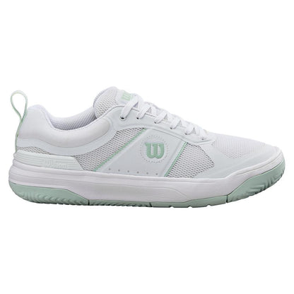 Women`s Pickle Pro Pickleball Shoes White and Surf Spray WOMENS SHOES WILSON