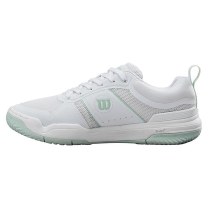 Women`s Pickle Pro Pickleball Shoes White and Surf Spray WOMENS SHOES WILSON