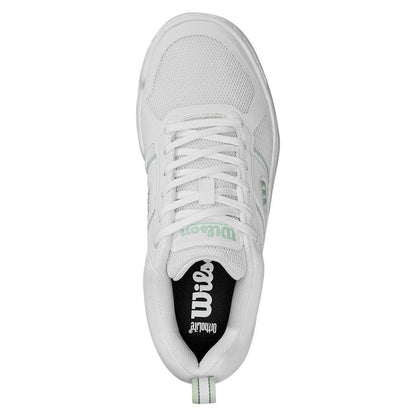 Women`s Pickle Pro Pickleball Shoes White and Surf Spray WOMENS SHOES WILSON