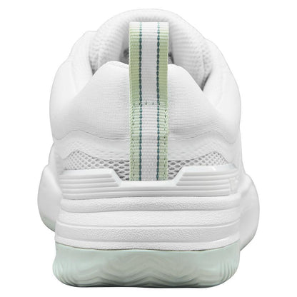 Women`s Pickle Pro Pickleball Shoes White and Surf Spray WOMENS SHOES WILSON