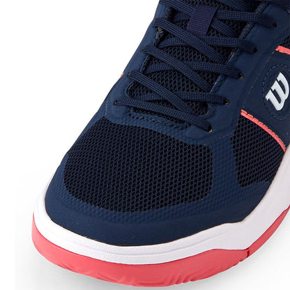 Women`s Pickle Pro Pickleball Shoes Navy Blazer and Dubarry WILSON