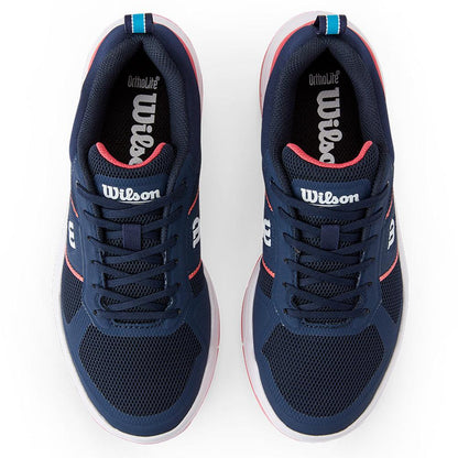 Women`s Pickle Pro Pickleball Shoes Navy Blazer and Dubarry WILSON