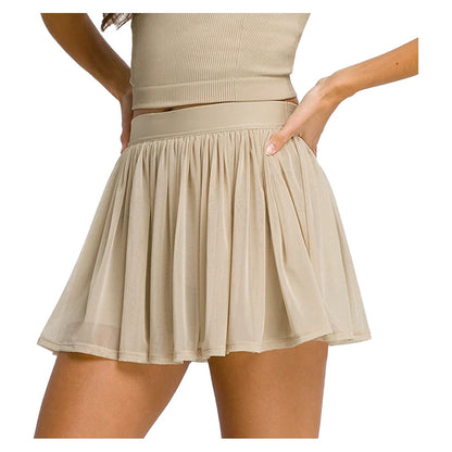 Women`s Headliner Tennis Skort Safari WILSON XS Safari