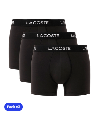 Calzoncillos Lacoste Microfibra Black (Pack x3) 2025 Padel Clothes Lacoste