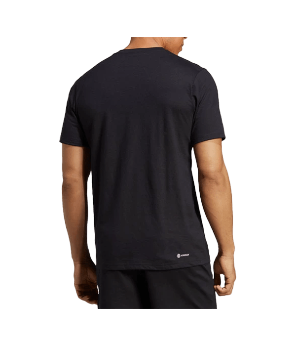 T shirt Adidas Train Essentials Feelready Logo Black 2025 Padel Clothes Adidas
