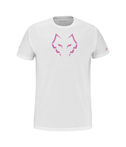 T shirt Babolat Algodón Juan Lebrón White/Pink 2025 Padel Clothes Babolat