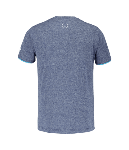 T shirt Babolat Crew Neck Blue Logo White 2025 Juan Lebrón Padel Clothes Babolat