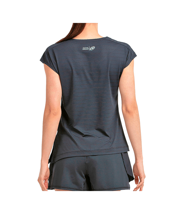 T shirt Bullpadel Adoros Women 2025 Black Padel Clothes Bullpadel
