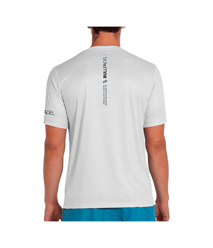T shirt Bullpadel Beque White 2025 Padel Clothes Bullpadel
