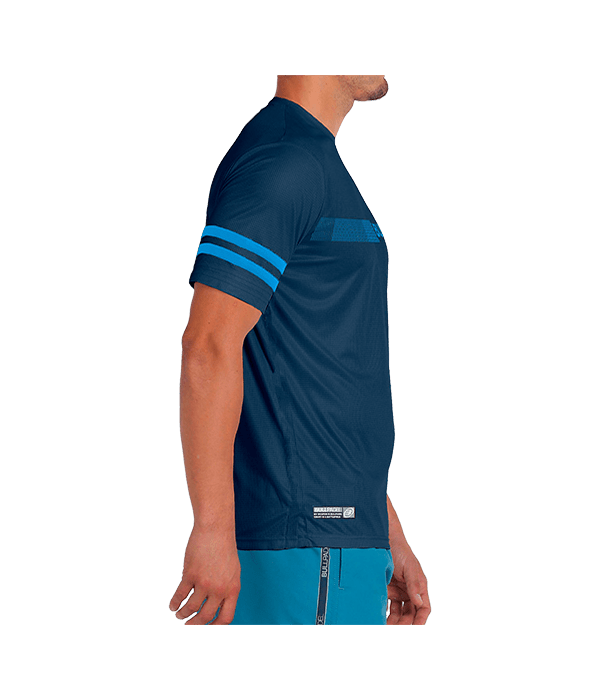 T shirt Bullpadel Berro Blue marino 2025 Padel Clothes Bullpadel
