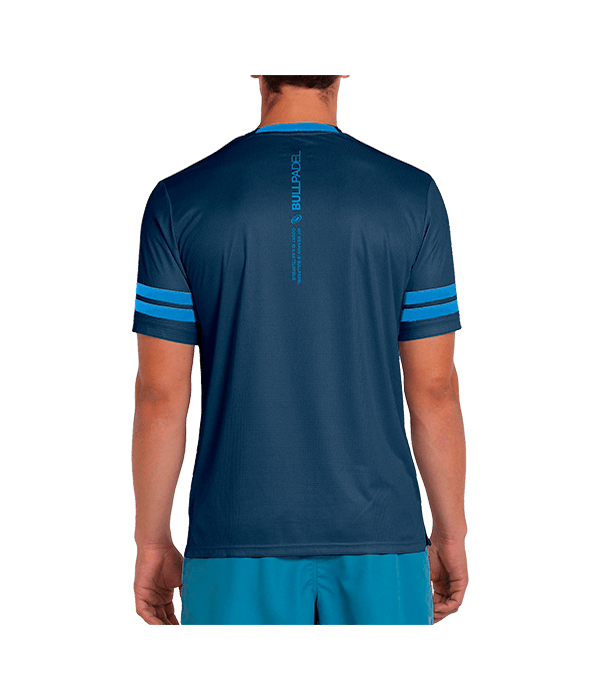 T shirt Bullpadel Berro Blue marino 2025 Padel Clothes Bullpadel