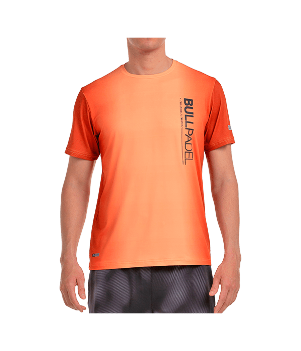 T shirt Bullpadel Muros Papaya 2025 Padel Clothes Bullpadel