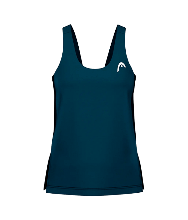 T shirt de tirantes HEAD mujer Spirit Blue Marino 2025 Padel Clothes Head