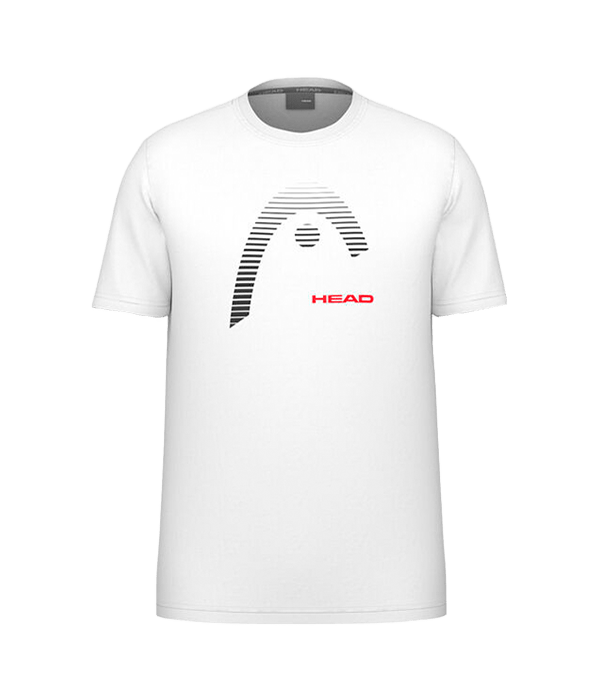 T shirt HEAD Carl White 2025 Padel Clothes Head