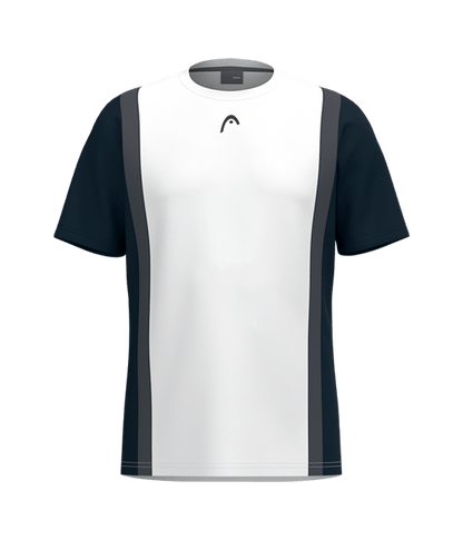 T shirt HEAD Club White/Blue Marino 2025 Padel Clothes Head