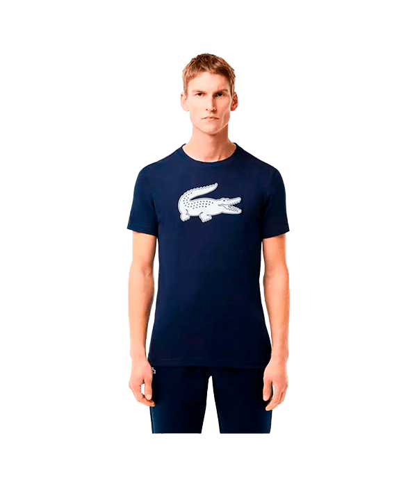 T shirt Lacoste Regular Fit Algodon Blue Marino 2025 Padel Clothes Lacoste