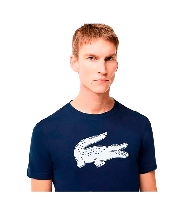 T shirt Lacoste Regular Fit Algodon Blue Marino 2025 Padel Clothes Lacoste