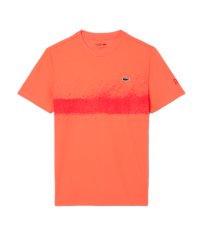 T shirt Lacoste Tee Novak Djokovic Red 2025 Padel Clothes Lacoste