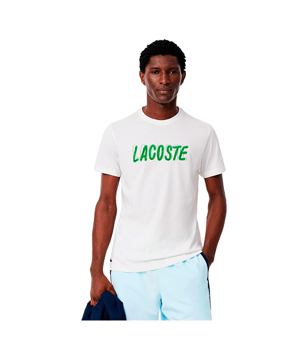 T shirt Lacoste Ultra Dry White 2025 Padel Clothes Lacoste