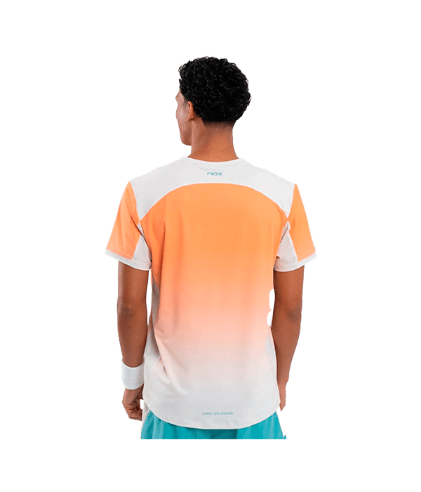 T shirt NOX Pro Mock Orange Degraded 2025 Padel Clothes Nox