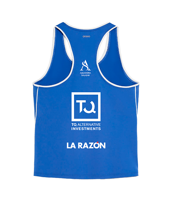 T shirt Oysho Alejandra Salazar Blue 2025 Padel Clothes Oysho