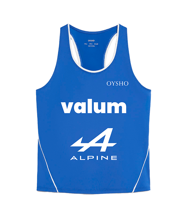T shirt Oysho Alejandra Salazar Blue 2025 Padel Clothes Oysho