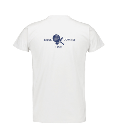 T shirt Padel Team Gourmet Blanca Men Padel Clothes Gourmet