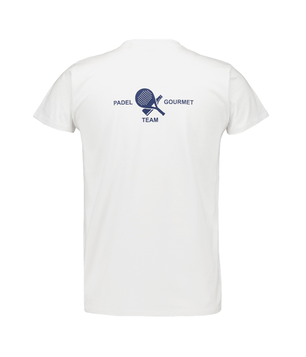 T shirt Padel Team Gourmet Blanca Men Padel Clothes Gourmet