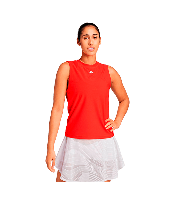 T shirt sin mangas Adidas Match Pro Mujer Red 2025 Padel Clothes Adidas