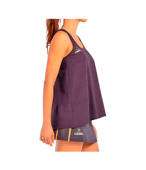 T shirt Tirantes Bullpadel Agore Women Black Carbón 2025 Padel Clothes Bullpadel