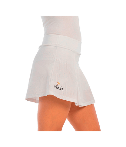 Skirt Bullpadel Adoso White 2025 Premier Padel Padel Clothes Bullpadel