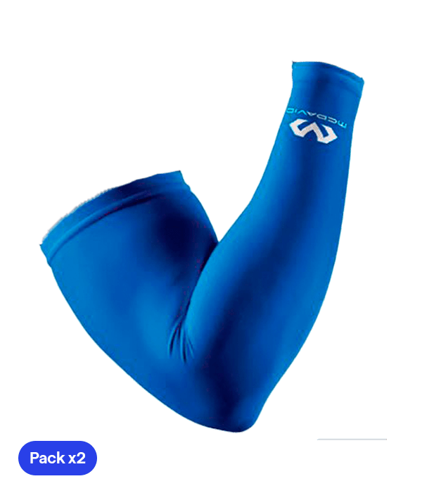 McDavid Blue Compression Sleeves (x2) Court & Training Mc David