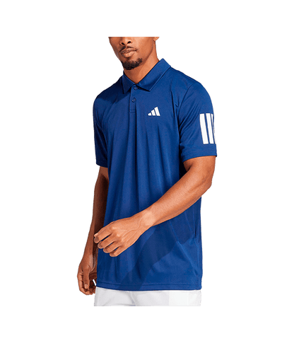 Polo Adidas Club 3STR Blue Marino 2025 Padel Clothes Adidas