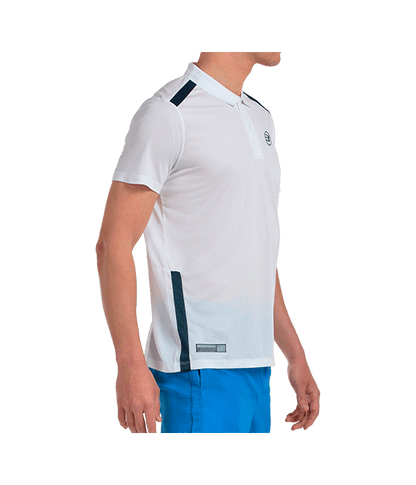 Polo Bullpadel Balto 2025 White Padel Clothes Bullpadel