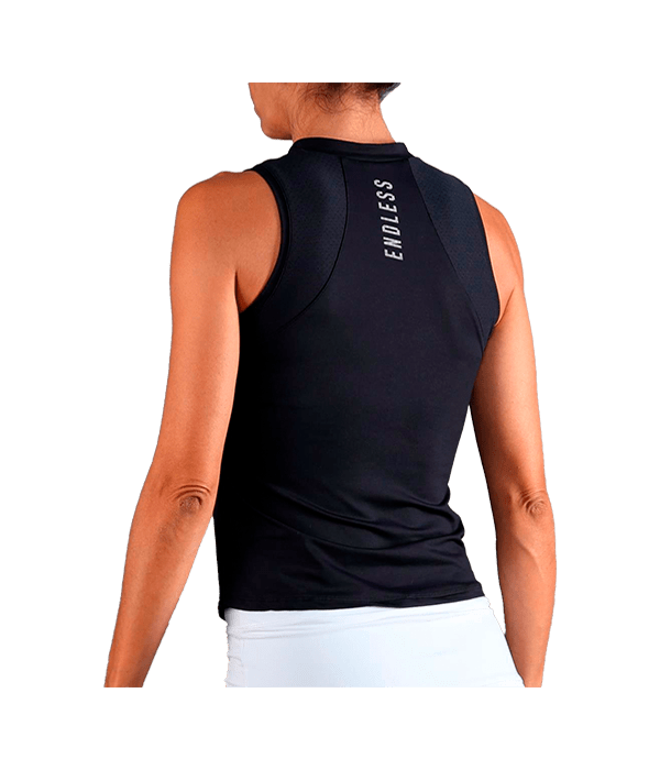 Polo Endless Glam Black 2025 Padel Clothes Endless